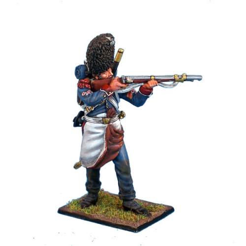 French Old Guard Chasseur Sapper Standing Firing