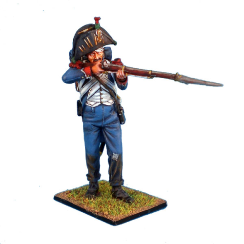 French Old Guard Chasseur Standing Firing in Bicorne
