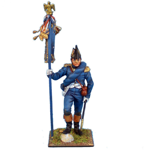 French Old Guard Chasseur Standard Bearer in Bicorne