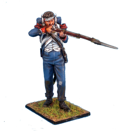 French Old Guard Chasseur Standing Firing with Bandaged Head