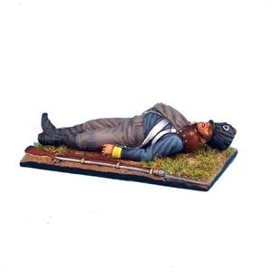 Prussian 11th Line (2nd Silesian) Infantry Regiment Musketeer Laying Dead - Waterloo 1815
