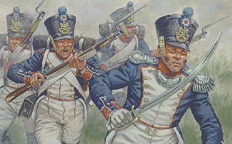 Waterloo franz. Infanterie