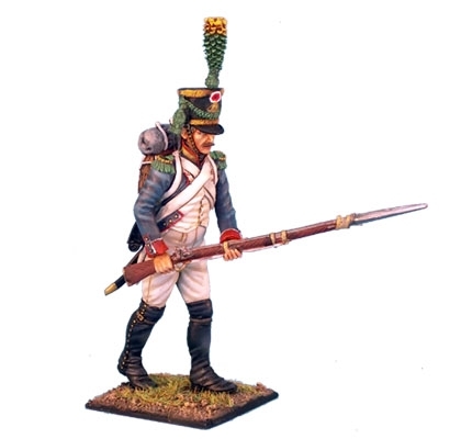 61st French Line Infantry Voltigeur Advancing with Leveled Musket