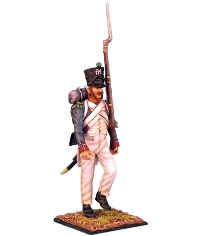 61st French Line Infantry Voltigeur March Attack in Campaign Dress