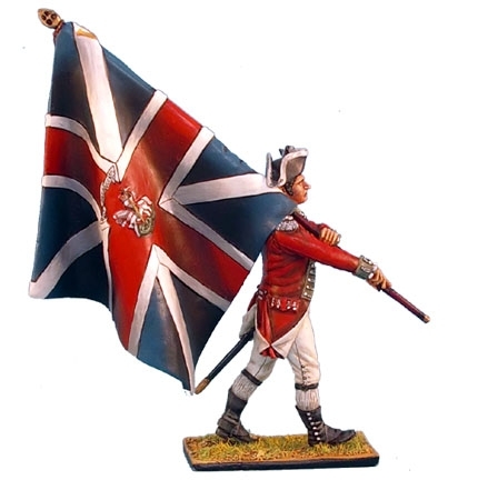 British 5th Foot Standard Bearer with Union Jack (Kings Color)