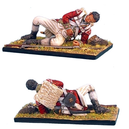 British 5th Foot Grenadier Laying Wounded