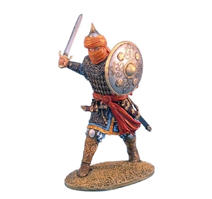 Mamluk Warrior with Sword and Shield