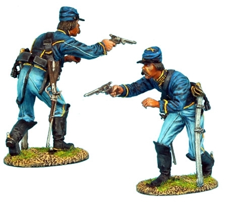 Union Dismounted Cavalry Trooper Firing Pistol