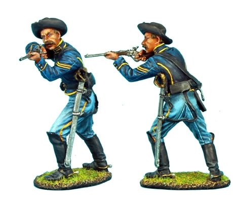 Union Dismounted Cavalry Trooper Firing Carbine