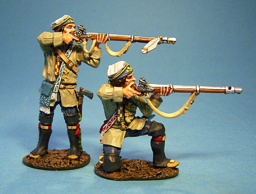 French Marines in Campaign dress Firing #2