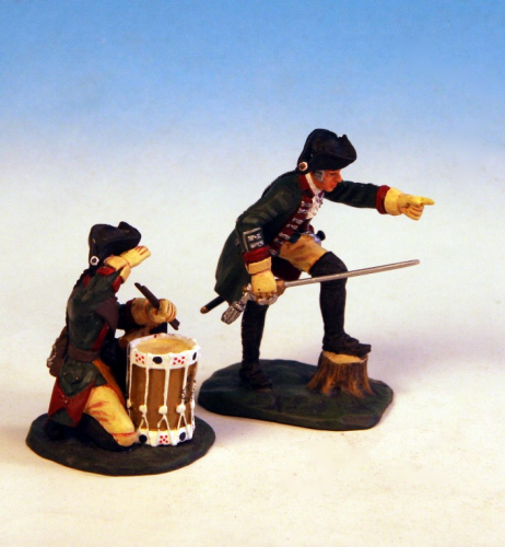 Preussische Jäger, Offizier und Trommler