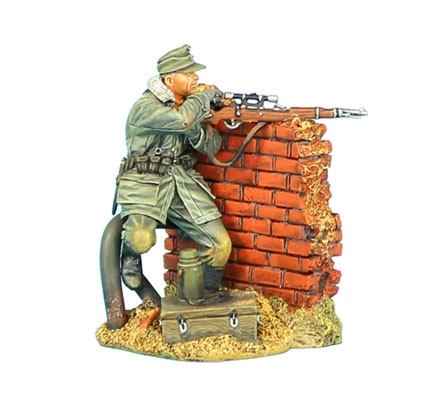 German Sniper Behind Wall