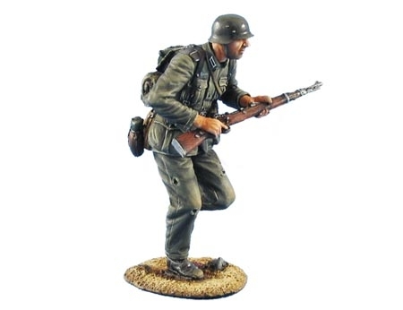 German Heer Infantry Running with Rifle