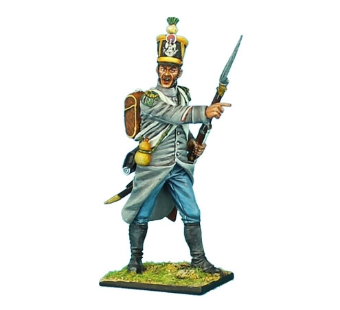French 1st Light Infantry Chasseur Sergeant in Greatcoat