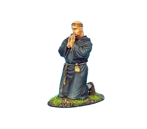 Monk Kneeling Praying