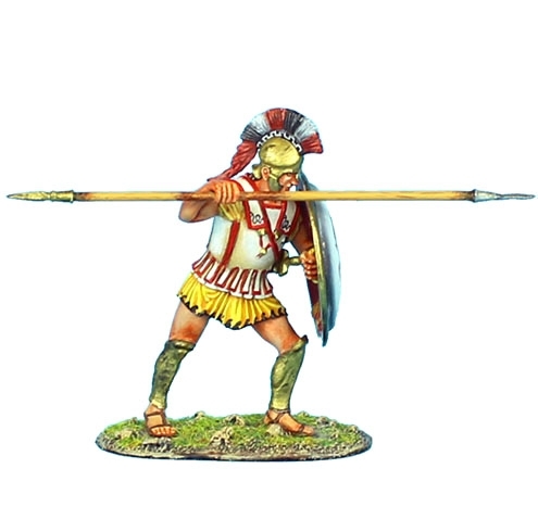 Greek Hoplite with Snake Shield and Linen Armor