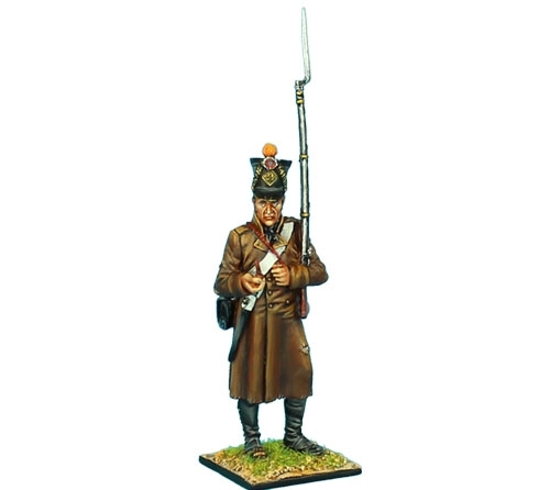 Fusilier Standing Guard in Greatcoat