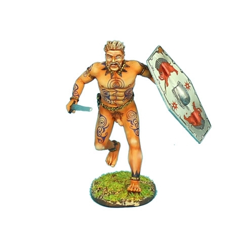 Naked Fanatic Gallic Warrior