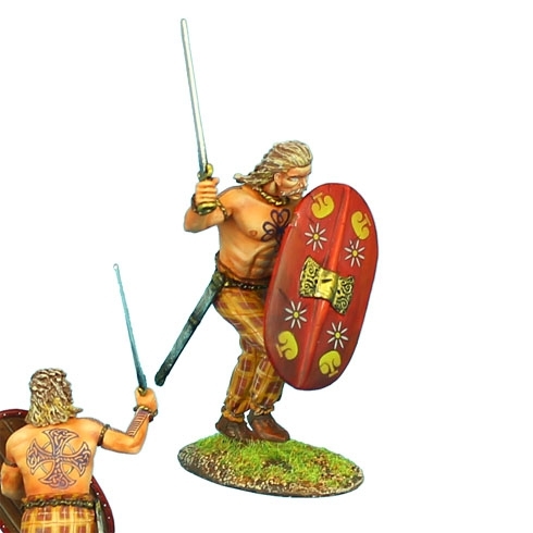 Gallic Warrior Charging with Sword