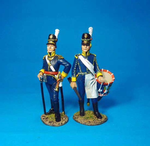 21st LINE INFANTRY REGIMENT,OFFICER AND DRUMMER,BlueTrousers