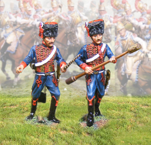French Horse Guard Artillery-Ignitor & Sponger(2 figs)