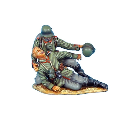 German Assisting Wounded Vignette - 62nd Infantry Division