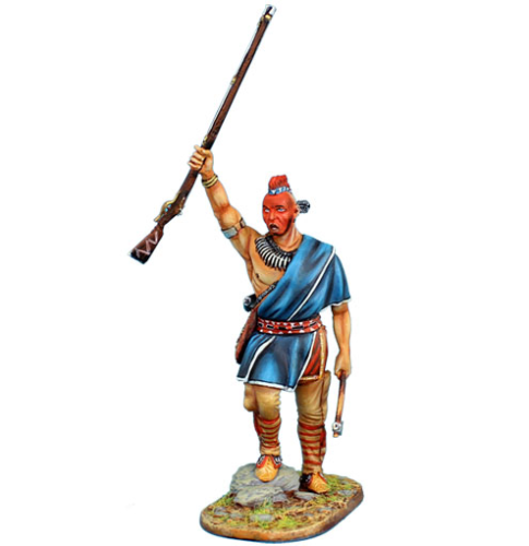 Woodland Indian Chief with Raised Musket