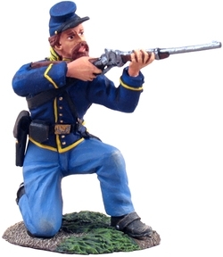 Union Cavalry Trooper Dismounted Kneeling Firing No.1