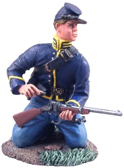 Union Cavalry Trooper Dismounted Kneeling Loading No.1