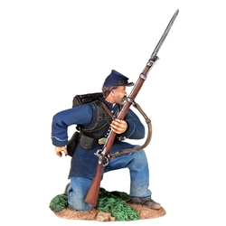 Union Infantry Kneeling Reaching for Cartridge