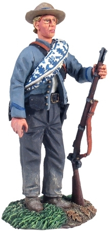 Confederate Infantry Standing in Reserve Resting Musket No.1