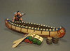 Woodland Indian with Canoe, (7pcs)      Limited Edition