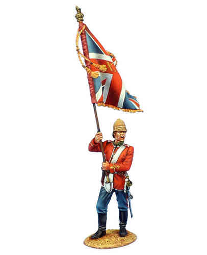 British 24th Foot Standard Bearer with Queen's Colors