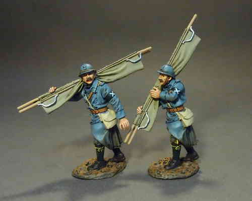 FRENCH INFANTRY 1917-1918,  STRETCHER BEARERS, (2pcs)