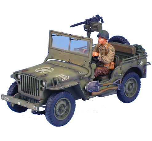 US Willys Jeep with Driver - E Co, 22nd Inf, 4th Division