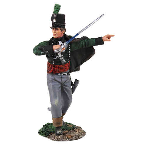 British 95th Rifles Officer Advancing, 1815