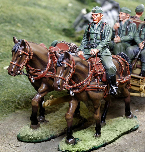 German WWII Limber Horse Set (Heer)