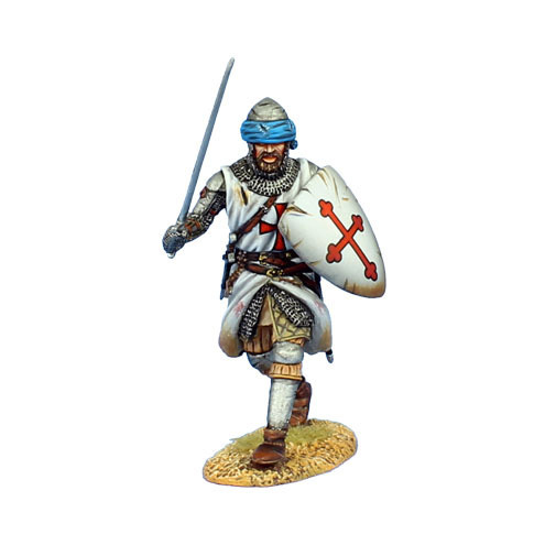 Templar Knight Advancing with Sword