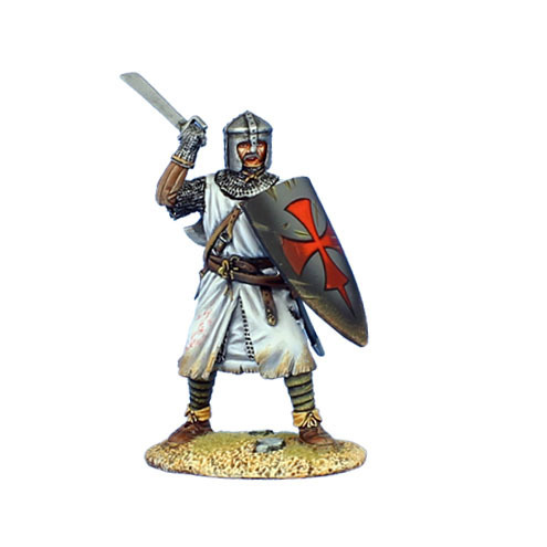 Templar Knight Fighting with Sword