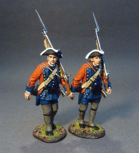 60th (ROYAL AMERICAN), REGIMENT OF FOOT, 2 Line Infantry Marching, (2pcs)