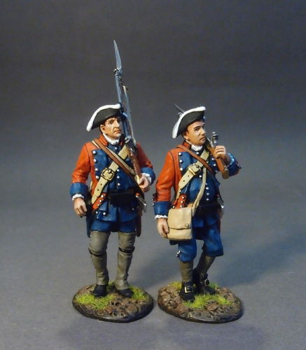 60th (ROYAL AMERICAN), REGIMENT OF FOOT, 2 Line Infantry Marching, (2pcs)