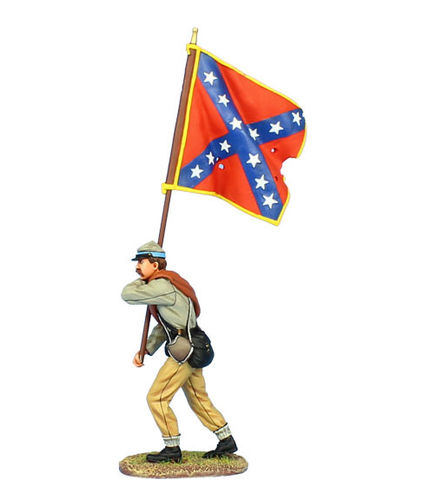 Confederate Standard Bearer - 1st Texas Regimental Flag