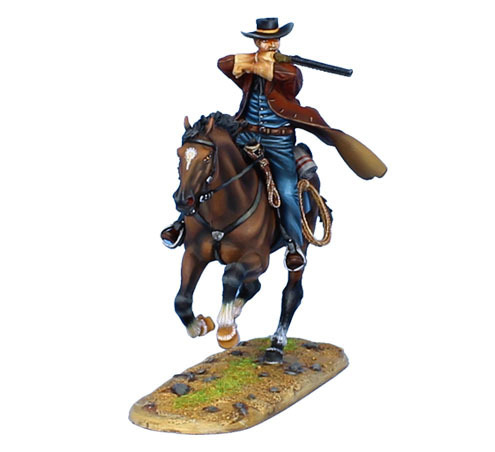 Mounted Gunfighter with 1860 Henry Rifle