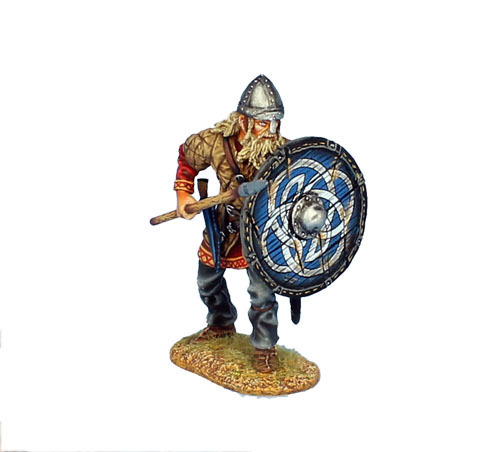 Viking Warrior Shieldwall with Spear