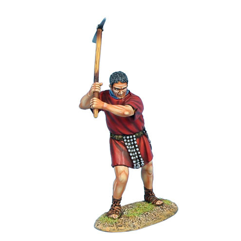 Imperial Roman Legionary Swinging Pick - Red Tunic