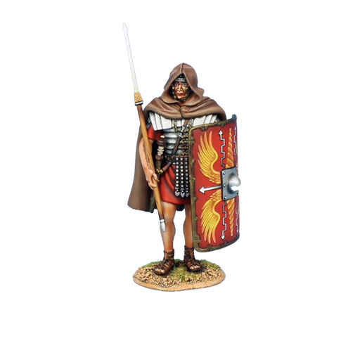 Imperial Roman Legionary Standing with Cloak - Legio I Minerva