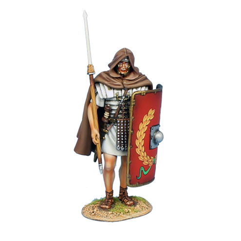 Imperial Roman Legionary Standing with Cloak - Legio I Adiutrix