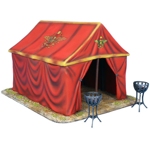 Imperial Roman Command Tent and 2 Braziers