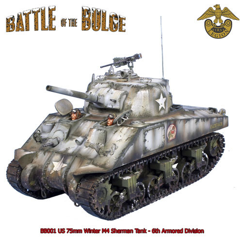 US 75mm Winter M4 Sherman Tank - 6th Armored Division