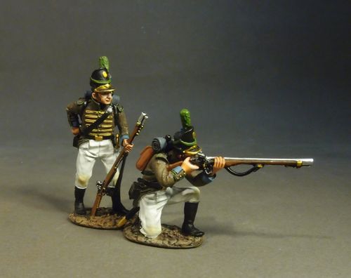 PORTUGUESE 1st CAZADORES, 1809 Loading and Firing #3, White Trousers, (2pcs)